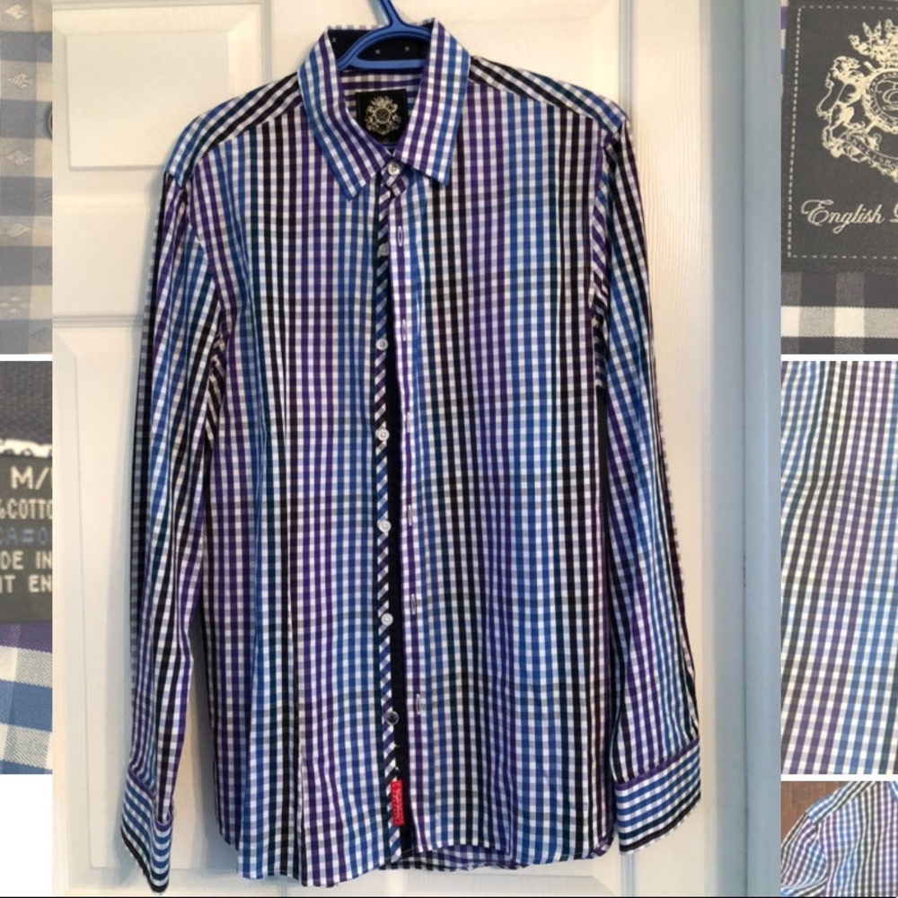 English Laundry Purple/Blue/Blk/Wht - Picture 2 of 11